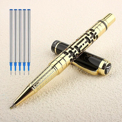 Nou de înaltă calitate 3095 Negru Roșu Business Office Roller Ball Pen Rechizite pentru studenți de școală Pix din metal Nou