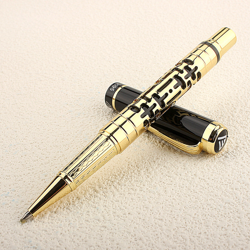 Nou de înaltă calitate 3095 Negru Roșu Business Office Roller Ball Pen Rechizite pentru studenți de școală Pix din metal Nou