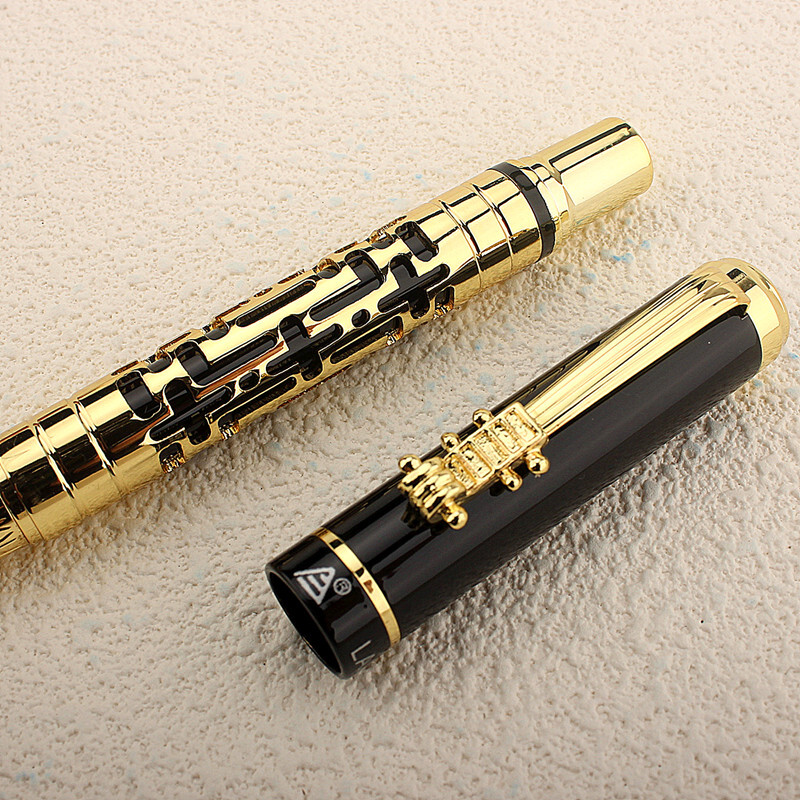 Nou de înaltă calitate 3095 Negru Roșu Business Office Roller Ball Pen Rechizite pentru studenți de școală Pix din metal Nou