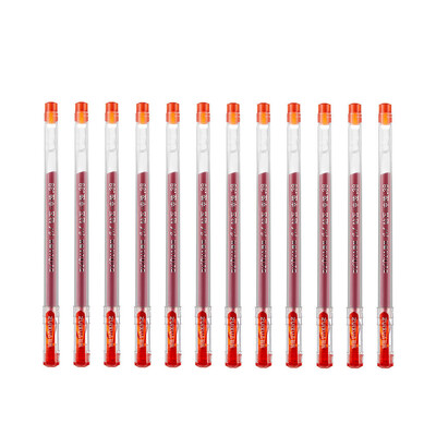 12 бр./компл. 0,38 мм гелова писалка с диамантен връх с голям капацитет, черно/синьо/червено мастило, подписване на изпит, писане, училищни офис консумативи