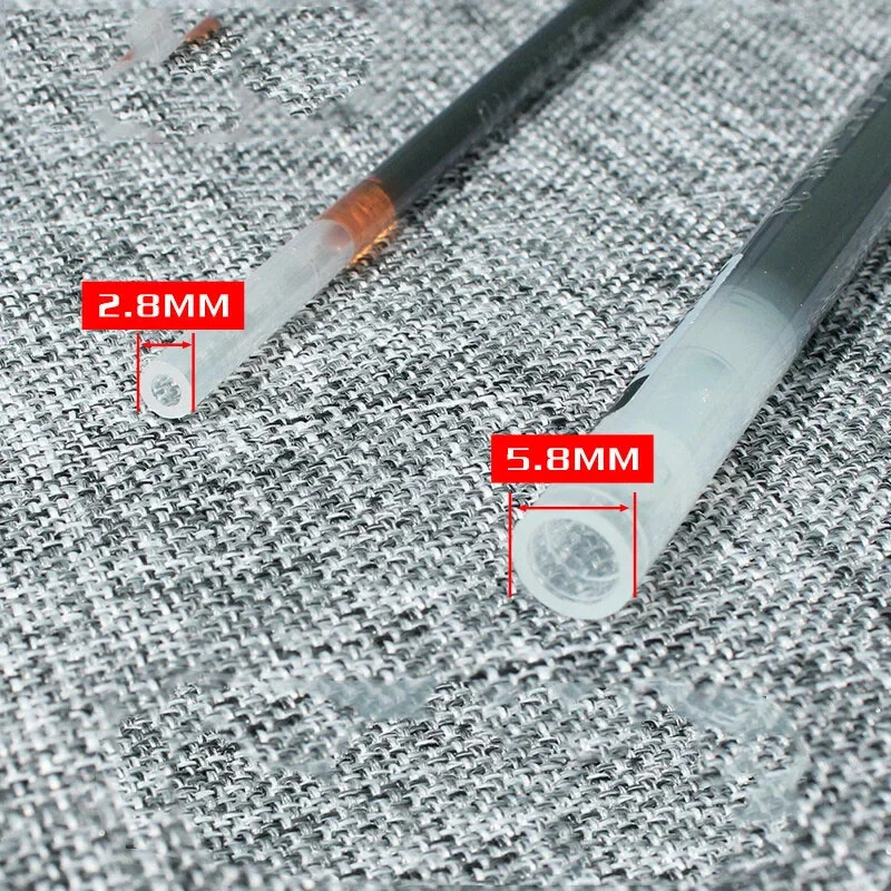 12 бр./компл. 0,38 мм гелова писалка с диамантен връх с голям капацитет, черно/синьо/червено мастило, подписване на изпит, писане, училищни офис консумативи