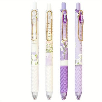 4 τεμ Cute Floral στυλό gel, πτυσσόμενο στυλό gel, 0,5 mm που στεγνώνει μαύρο μελάνι Cute στυλό, Fine Point Pen, Smooth στυλό γραφής