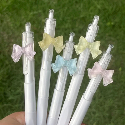 5 KOM Brzosušeća estetska olovka s crnom tintom Slatke cvjetne gel olovke Olovka za pisanje Piši glatko Školski pribor Uredski pribor