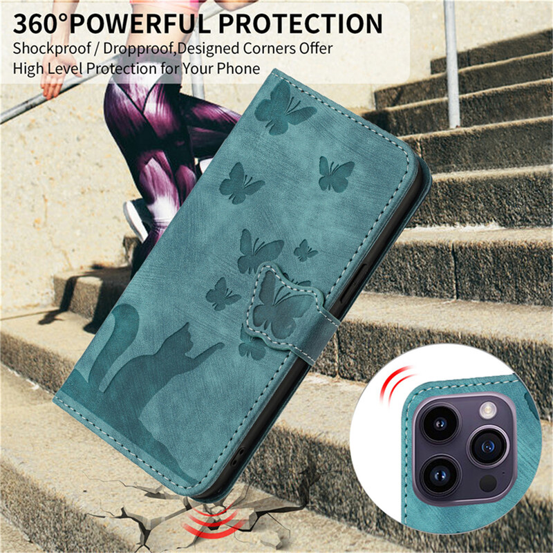 Кожен флип калъф за Samsung Galaxy S8 S9 S10 S20 FE S21 Plus S22 S23 S24 Ultra Holder Slot Stand Wallet Stand Калъф за телефон