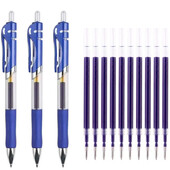 Химикалка с прибиращи се гел химикалки Черно червено синьо мастило 0,5 mm Химикалка Сменяеми пълнители Офис Училищни пособия Канцеларски материали