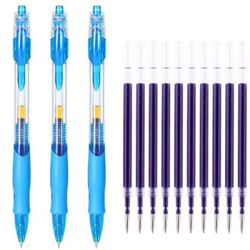 Στυλό Ballpoint Retractable Gel Pens Μαύρο Κόκκινο Μπλε Μελάνι 0,5mm Ανταλλακτικά Ανταλλακτικά Ballpoint Σχολικά είδη Γραφείου Χαρτικά