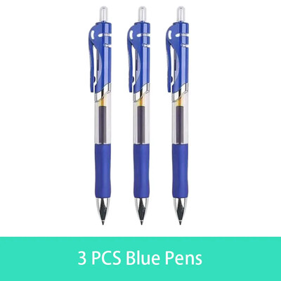 Химикалка с прибиращи се гел химикалки Черно червено синьо мастило 0,5 mm Химикалка Сменяеми пълнители Офис Училищни пособия Канцеларски материали