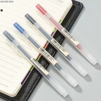 Στυλό 0,38/0,5 χιλιοστών Fine Gel Pen Blue/Black Ink MUJIs Refills Rod Handle Gel στυλό Σχολικό Γραφείο Γραφείου Φοιτητών Γράψιμο Γραφικό