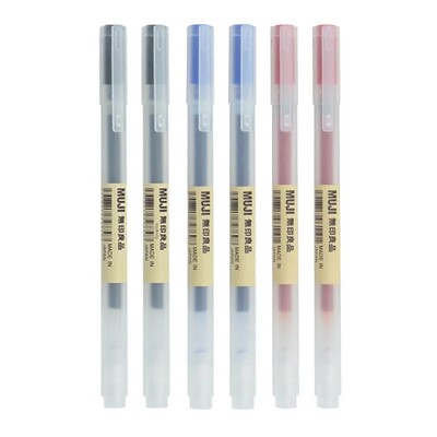 0,38/0,5 mm Fina gel olovka s plavom/crnom tintom MUJIs Refill Drška za šipke Gel olovka Školska kemijska olovka Ured Studentski pisaći pribor