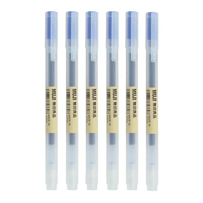 0,38/0,5 mm Fina gel olovka s plavom/crnom tintom MUJIs Refill Drška za šipke Gel olovka Školska kemijska olovka Ured Studentski pisaći pribor