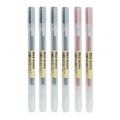 0,38/0,5 mm Fina gel olovka s plavom/crnom tintom MUJIs Refill Drška za šipke Gel olovka Školska kemijska olovka Ured Studentski pisaći pribor