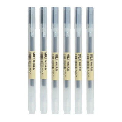 0,38/0,5 mm Fina gel olovka s plavom/crnom tintom MUJIs Refill Drška za šipke Gel olovka Školska kemijska olovka Ured Studentski pisaći pribor