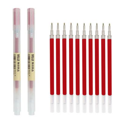 0,38/0,5 mm Fina gel olovka s plavom/crnom tintom MUJIs Refill Drška za šipke Gel olovka Školska kemijska olovka Ured Studentski pisaći pribor