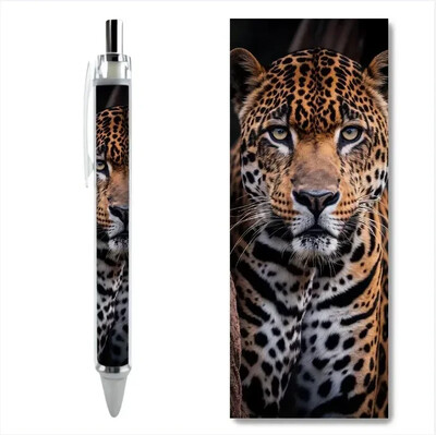 2/4 vnt., imituoti leopardinio spausdinimo gelio rašikliai HD modelio, didelės talpos pritaikomi Caneta raštinės reikmenys aukščiausios kokybės vaikams mokykliniai reikmenys