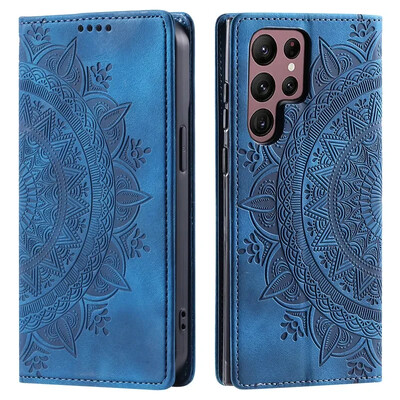 Magnetinis atverčiamas odinis dėklas, skirtas Samsung Galaxy S24 Ultra S23 FE S22 S21 S20 S10 S9 S8 Plus Note 20 piniginės kortelės telefono dangtelis Coque
