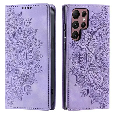 Magnetinis atverčiamas odinis dėklas, skirtas Samsung Galaxy S24 Ultra S23 FE S22 S21 S20 S10 S9 S8 Plus Note 20 piniginės kortelės telefono dangtelis Coque