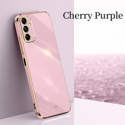 Galvanizirana telefonska torbica kvadratnog okvira Funda On za Samsung Galaxy S24 S23 S22 S21 S20 Ultra Plus FE + 5G 6D mekana maska