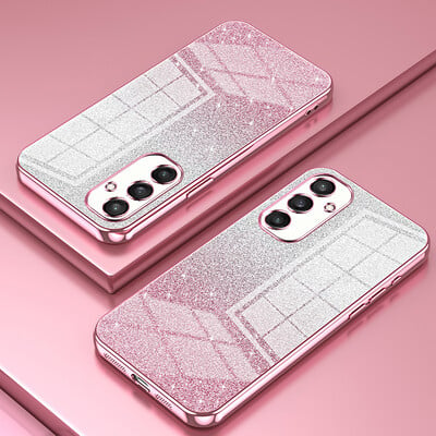 Θήκη FLYKYLIN Luxury Gradient Glitter Bling για Samsung Galaxy S24 S23 S21 Fe S22 Plus Ultra 5G Πίσω κάλυμμα σιλικόνης