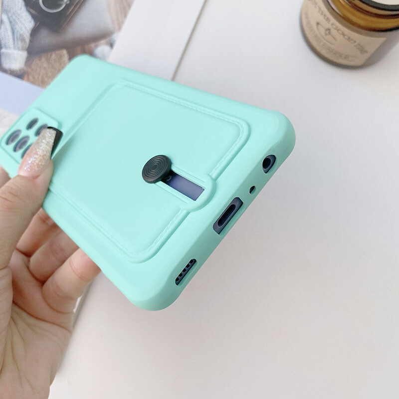 Candy Color Card Bag Telefonska torbica za Samsung Galaxy S20 FE S21 S22 Plus S23 Plus S24 Ultra S21 FE S23 Mekana silikonska stražnja maska