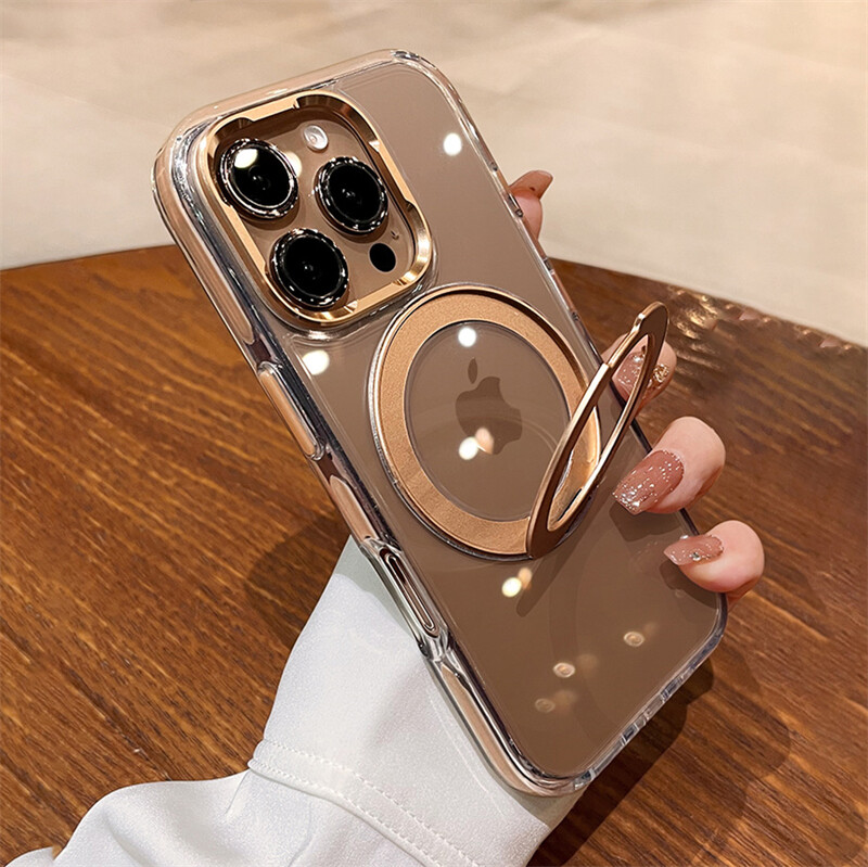 Prozirna obloga za Magsafe magnetsku futrolu za bežično punjenje za iPhone 15 12 13 14 16 Pro Max Plus sa zaštitnim poklopcem za objektiv