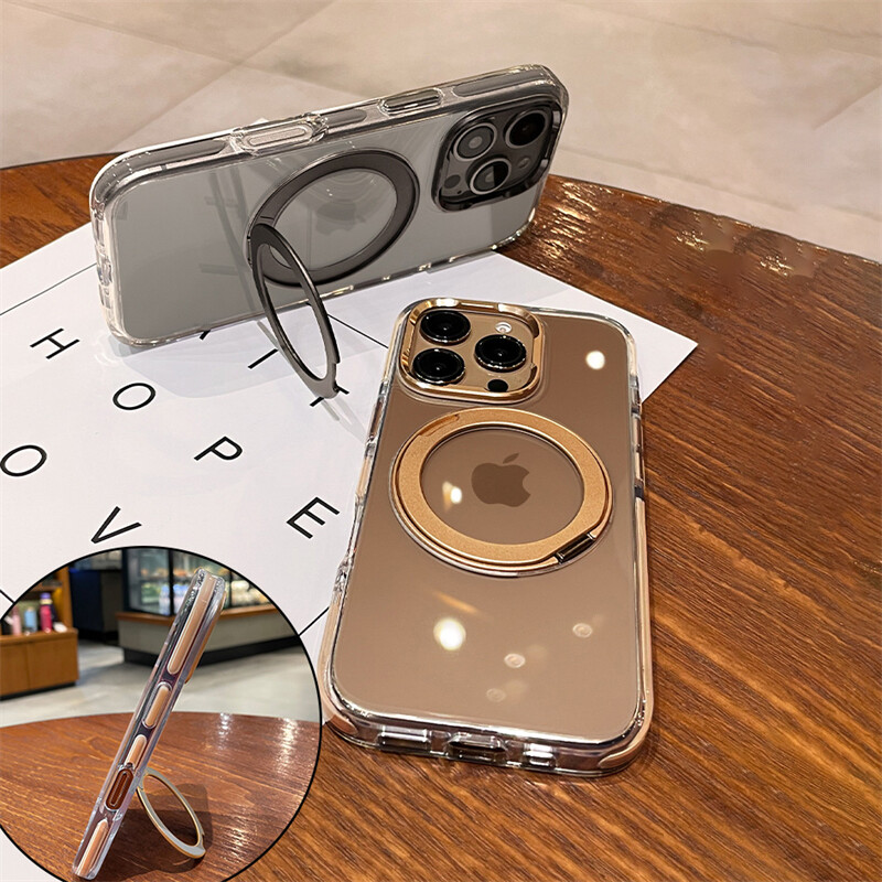 Prozirna obloga za Magsafe magnetsku futrolu za bežično punjenje za iPhone 15 12 13 14 16 Pro Max Plus sa zaštitnim poklopcem za objektiv