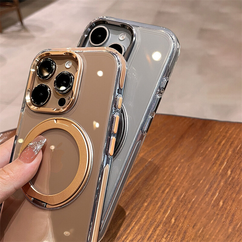 Prozirna obloga za Magsafe magnetsku futrolu za bežično punjenje za iPhone 15 12 13 14 16 Pro Max Plus sa zaštitnim poklopcem za objektiv