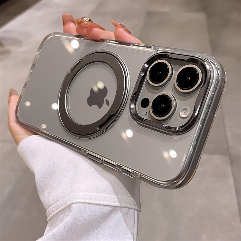 Prozirna obloga za Magsafe magnetsku futrolu za bežično punjenje za iPhone 15 12 13 14 16 Pro Max Plus sa zaštitnim poklopcem za objektiv