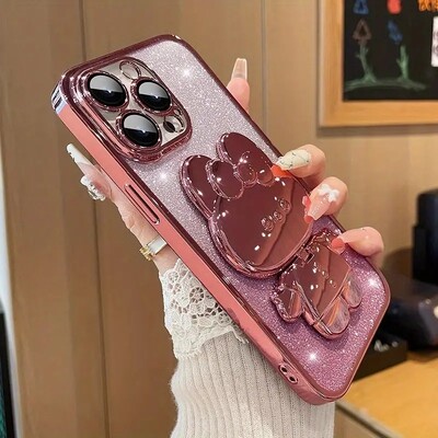 Luksuzna torbica s magnetskim postoljem sa svjetlucavim živim pijeskom za iPhone15 11 12 13 14 16Pro Max Gradient sjajna prozirna stražnja maska od silikona