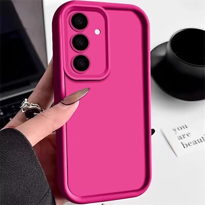 Θήκη τηλεφώνου σιλικόνης Candy Color για Samsung S24 S23 S22 Ultra Plus S21 S24 FE A14 A34 A15 A35 A52 A53 A54 A25 A16 5G Μαλακό κάλυμμα