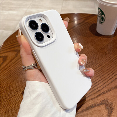 Prabangus originalus skysto silikono dėklas, skirtas iPhone 13 14 15 Pro Max dėklas, skirtas iPhone 11 12 Mini X XR XS Plus pilnas dangtelis