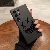 Калъф за телефон с принт на усмихнат дявол за Samsung Galaxy S23 S24 Ultra S22 Plus S20 FE A15 A35 A50 A51 A54 A55 A71 A72 A73 Меко покритие
