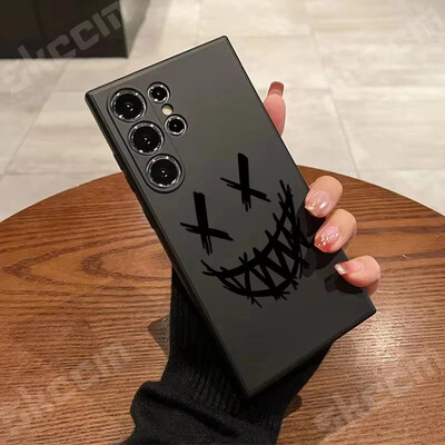 Θήκη τηλεφώνου Smiling Devil Print για Samsung Galaxy S23 S24 Ultra S22 Plus S20 FE A15 A35 A50 A51 A54 A55 A71 A72 A73 Μαλακό κάλυμμα