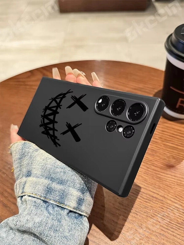 Калъф за телефон с принт на усмихнат дявол за Samsung Galaxy S23 S24 Ultra S22 Plus S20 FE A15 A35 A50 A51 A54 A55 A71 A72 A73 Меко покритие