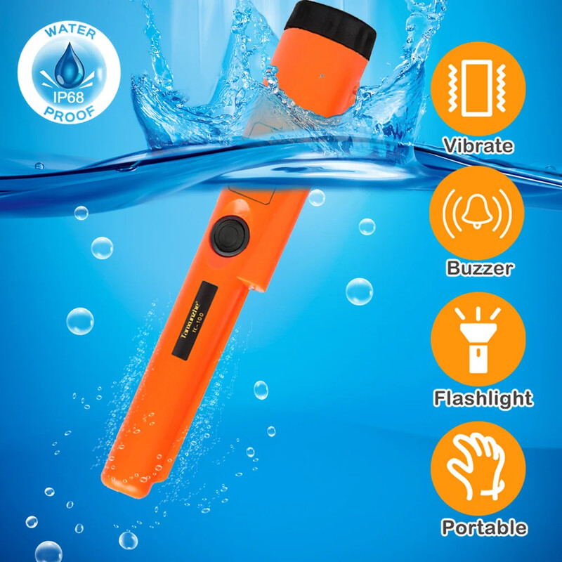 TC-100 Točan pokazivač Detektor metala GP-pokazivač Zlatna meta Detektor metala Statički alarm IP68 Vodootporan s narukvicom