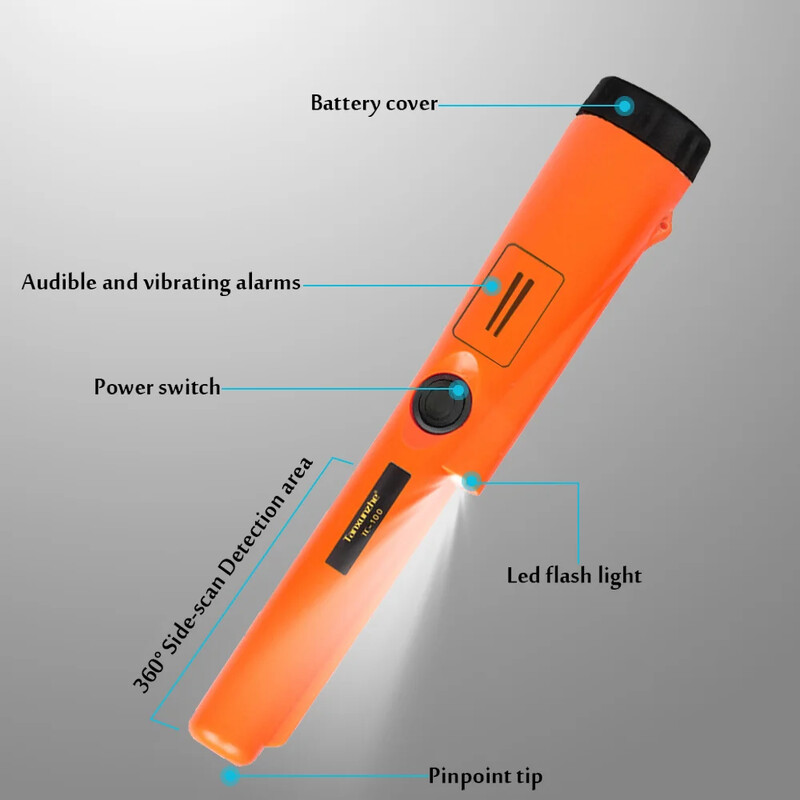 TC-100 Točan pokazivač Detektor metala GP-pokazivač Zlatna meta Detektor metala Statički alarm IP68 Vodootporan s narukvicom