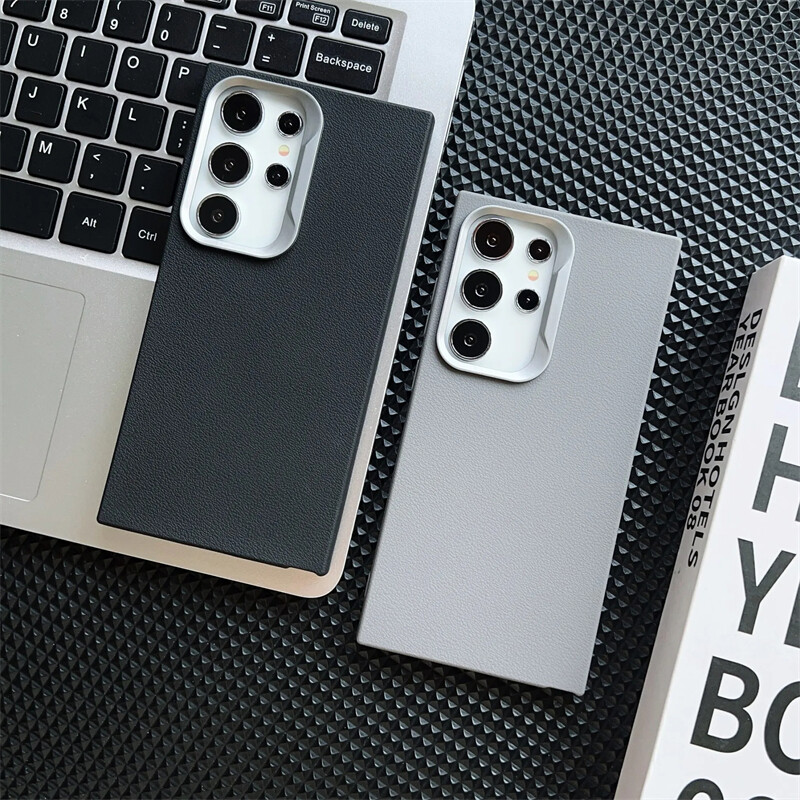 S 24 23 22 21 20 Луксозен кожен калъф с текстура за Samsung Galaxy S24 S23 S22 S20 S21 Fe Plus Ultra 5G Мек заден капак S24fe S20fe