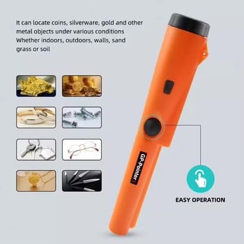 Ανιχνευτής μετάλλων Handheld Diving Detector GP Pointer Metal 360 Degree Scan Accurate Pointer Αδιάβροχο πηνίο ανιχνευτής ασφαλείας