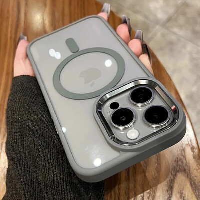 Magnetic Luxury Clear Armor For Magsafe Wireless Charging Case for iPhone 16 15 14 13 12 11 Pro Max Αντικραδασμικό κάλυμμα προφυλακτήρα