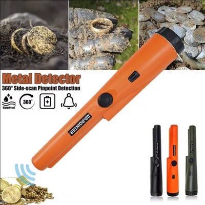 Detector de metale de înaltă sensibilitate pentru aventură în aer liber Detector de metale portabil Pinpointer Gold Finder Impermeabil Scanare laterală 360°