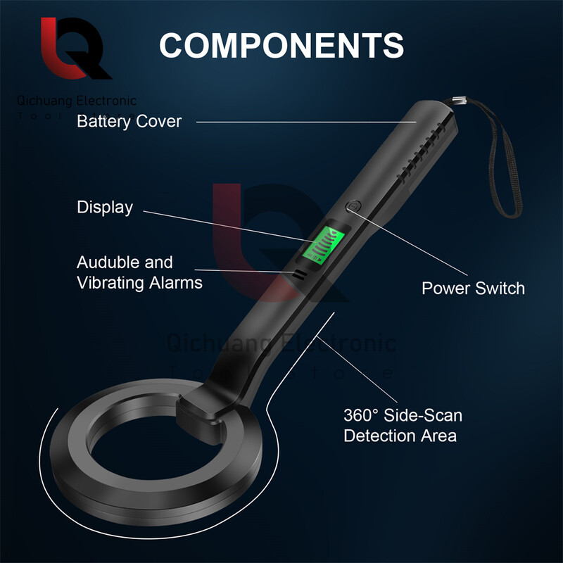 1kom detektor metala Ručni Pinpointer LCD zaslon Alarm Visokoosjetljivi skener Sigurnosna provjera Tragač zlata Kopač