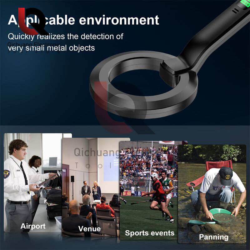 1kom detektor metala Ručni Pinpointer LCD zaslon Alarm Visokoosjetljivi skener Sigurnosna provjera Tragač zlata Kopač