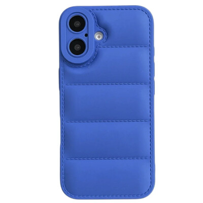 Puffer Down Jacket stiliaus telefono dėklas, skirtas iPhone 16 Pro Max 15 14 Plus 13 12 11 Soft TPU Shell Shcokproof apsauginis galinis dangtelis