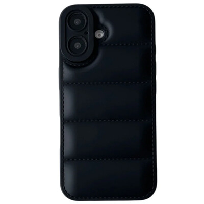 Puffer Down Jacket stiliaus telefono dėklas, skirtas iPhone 16 Pro Max 15 14 Plus 13 12 11 Soft TPU Shell Shcokproof apsauginis galinis dangtelis