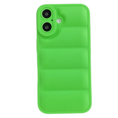 Puffer Down Jacket stiliaus telefono dėklas, skirtas iPhone 16 Pro Max 15 14 Plus 13 12 11 Soft TPU Shell Shcokproof apsauginis galinis dangtelis