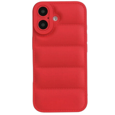Puffer Down Jacket stiliaus telefono dėklas, skirtas iPhone 16 Pro Max 15 14 Plus 13 12 11 Soft TPU Shell Shcokproof apsauginis galinis dangtelis