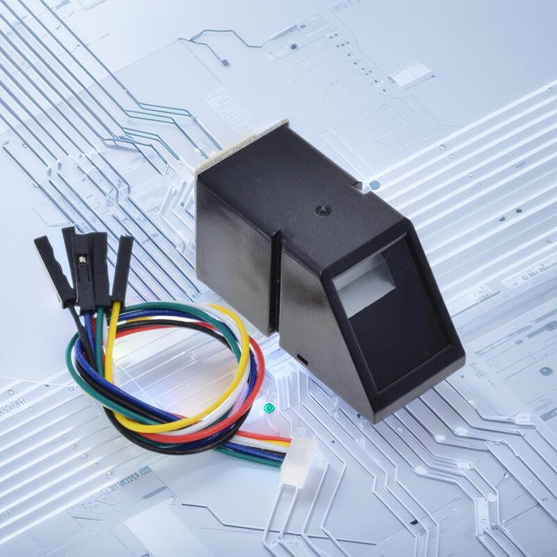 AS608 sõrmejäljelugeja anduri moodul Optiline sõrmejäljemoodul Arduino lukkude jadaliidese jaoks