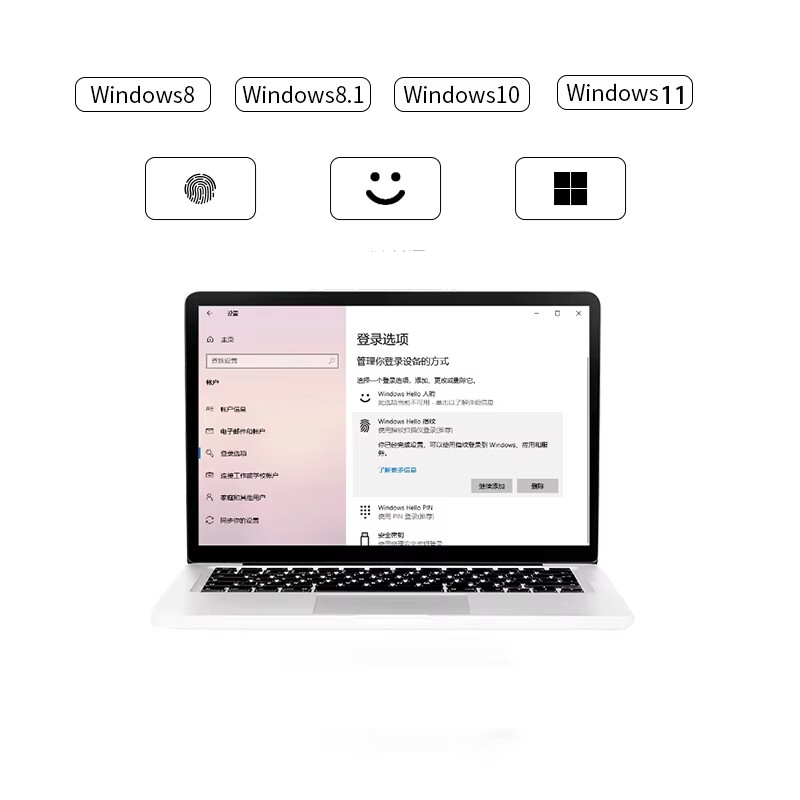 USB-sõrmejäljelugeja operatsioonisüsteemile Windows 10 /11 Tere, sülearvuti biomeetriline skanner tabalukk, paroolivaba sisselogimine sisselogimise avamise moodul