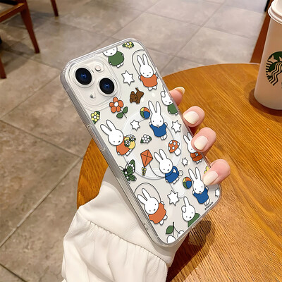 Modne naljepnice s crtanim filmovima M-Miffys- Magsafe Magnetic Phone Case za Samsung Galaxy S24 S23 S22 S21 S20 Plus Ultra 5G Kawaii Cover