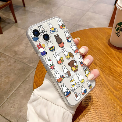 Modne naljepnice s crtanim filmovima M-Miffys- Magsafe Magnetic Phone Case za Samsung Galaxy S24 S23 S22 S21 S20 Plus Ultra 5G Kawaii Cover