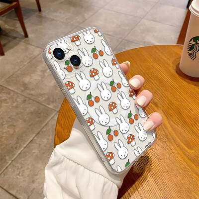 Modne naljepnice s crtanim filmovima M-Miffys- Magsafe Magnetic Phone Case za Samsung Galaxy S24 S23 S22 S21 S20 Plus Ultra 5G Kawaii Cover